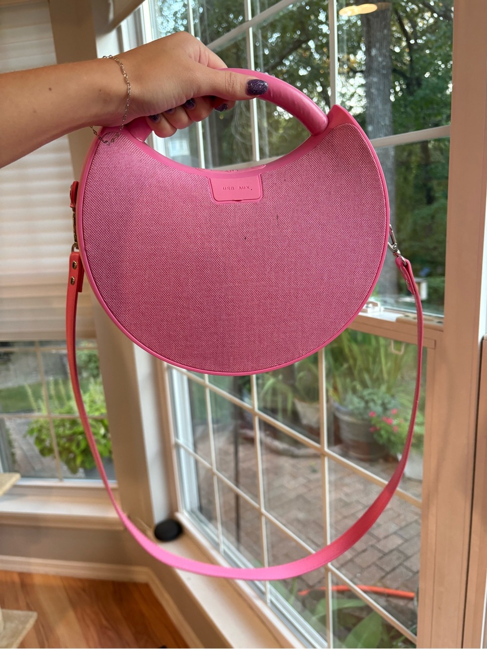 Pink Speaker Purse LARGE